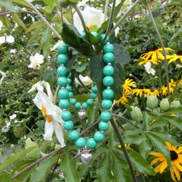 Mama & Tochter Armband Howlite & versilbert