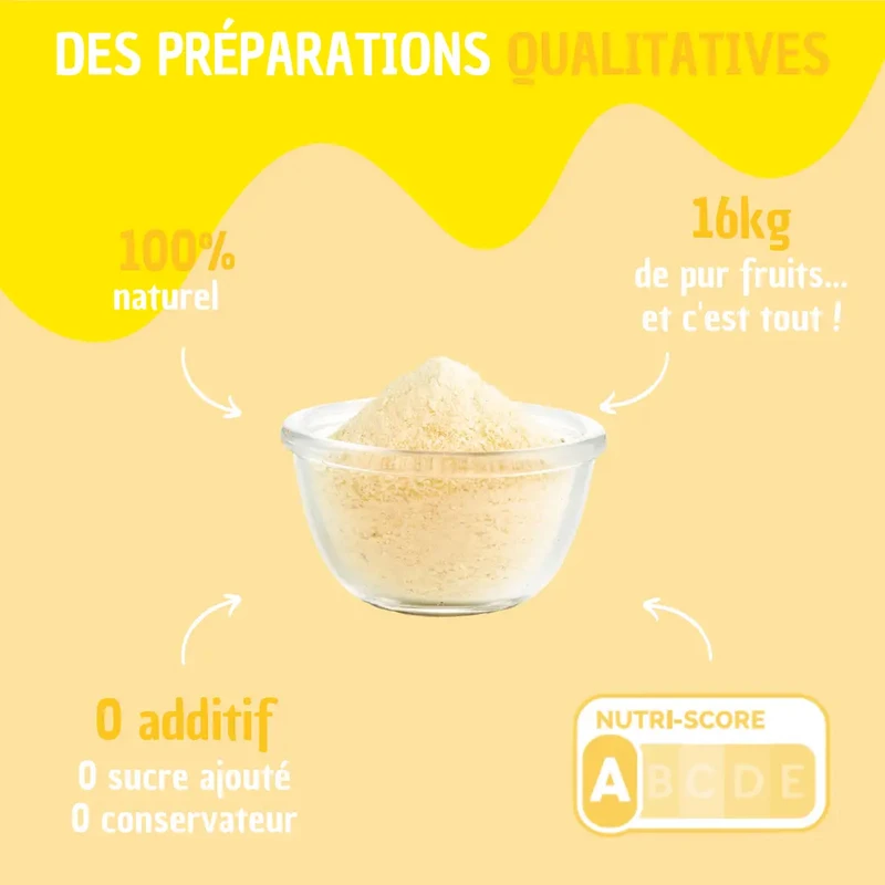 BULK Yellow – 100 % reine Fruchtzubereitung zur Rehydrierung