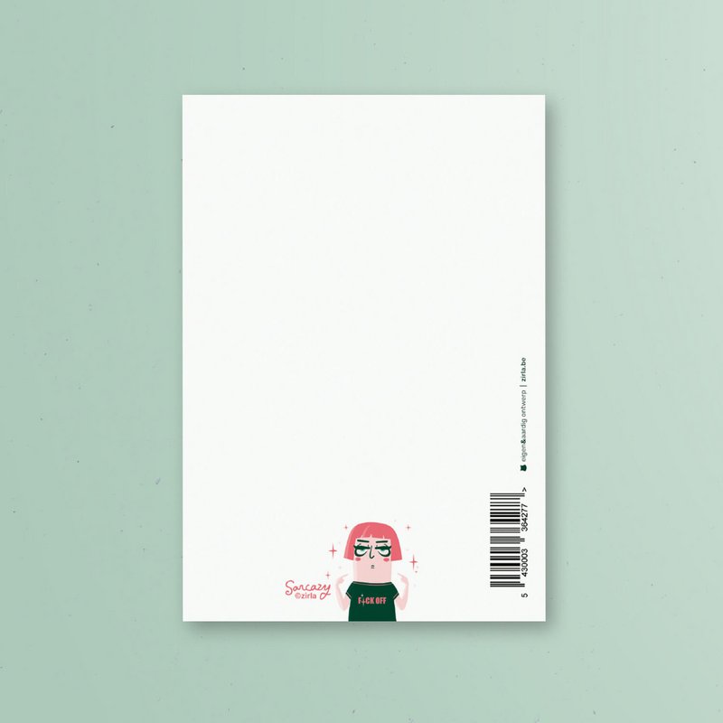 Sarcazy sparkling birthday card
