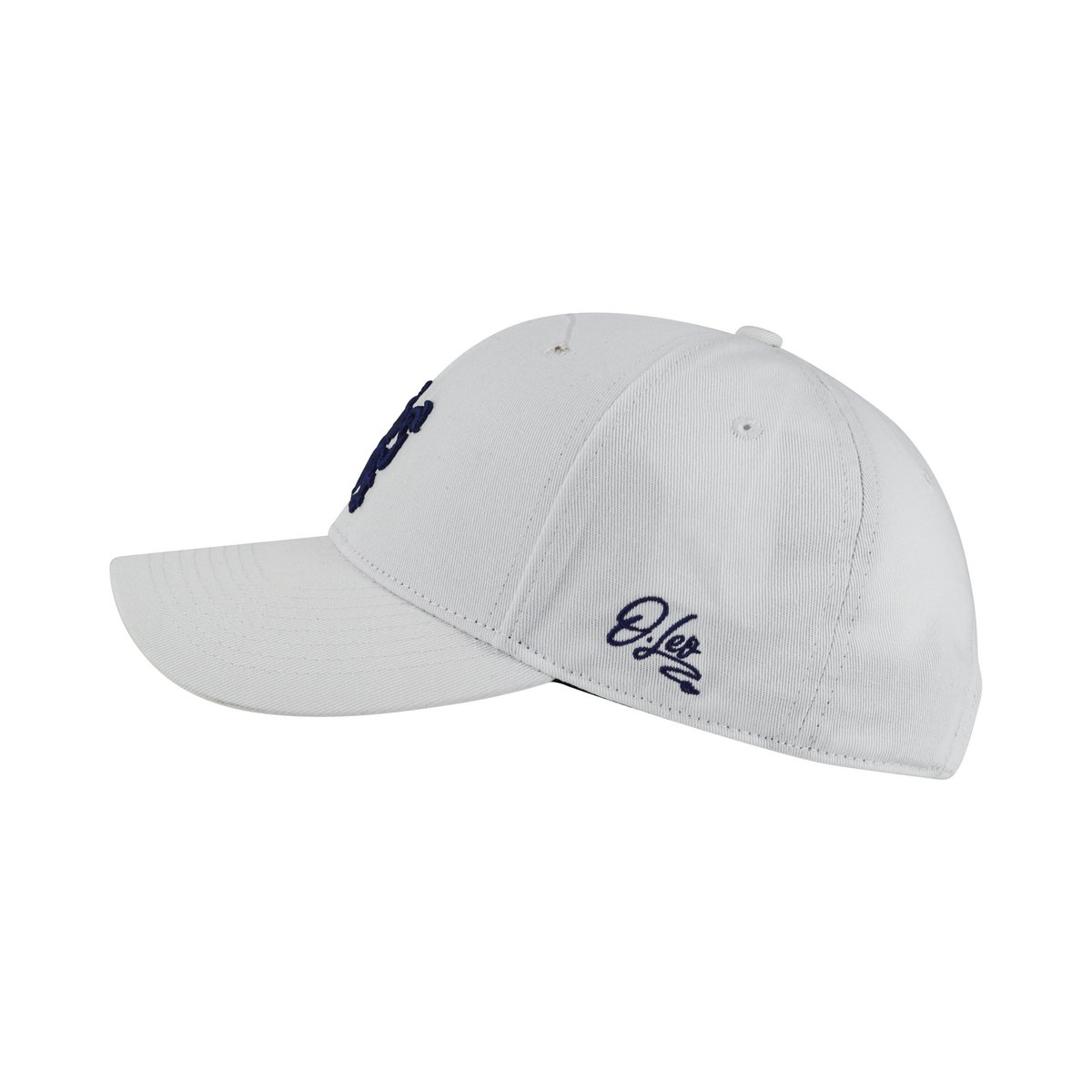 O.Leo Baseballpet - Wit - Blauwe leeuw - Unisex