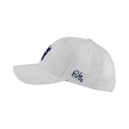 O.Leo Baseballkappe – Weiß – Blauer Löwe – Unisex