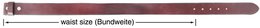 Cintura Leonardo Verrelli in vera pelle, lunghezza 85 cm