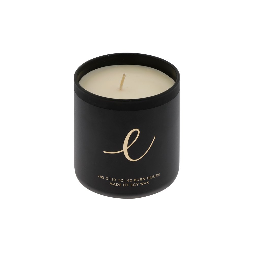 Vela perfumada con joyas - almizcle blanco - tarro negro pequeño