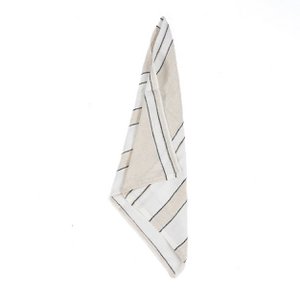 The Provence Napkin - Natural Black White - 45x45