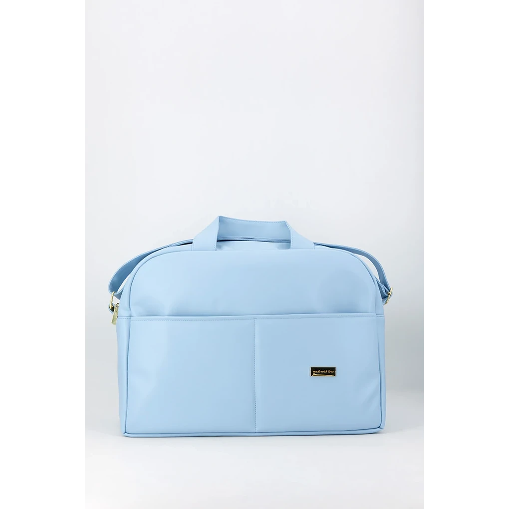 Sac de maternité uni pour bébé, fabriqué avec amour, rose