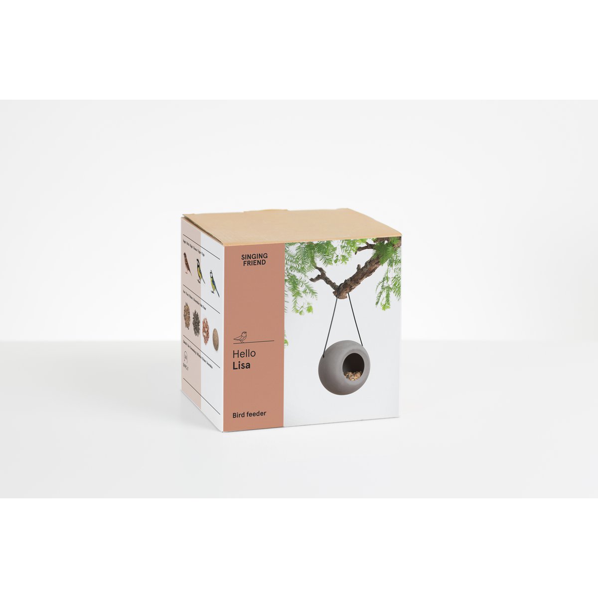 Hello Lisa ceramic bird feeder