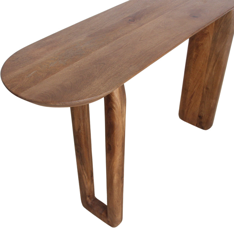 Consolle toro in legno di mango marrone - 140 cm