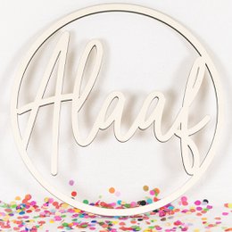 Couronne en bois Alaaf (UE = 2 pièces)