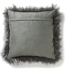 Shansi cushion cover sheepskin_Grey Snowtop