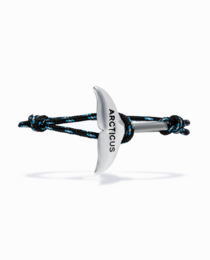 Dark blue whale tail charm bracelet with adjustable cord