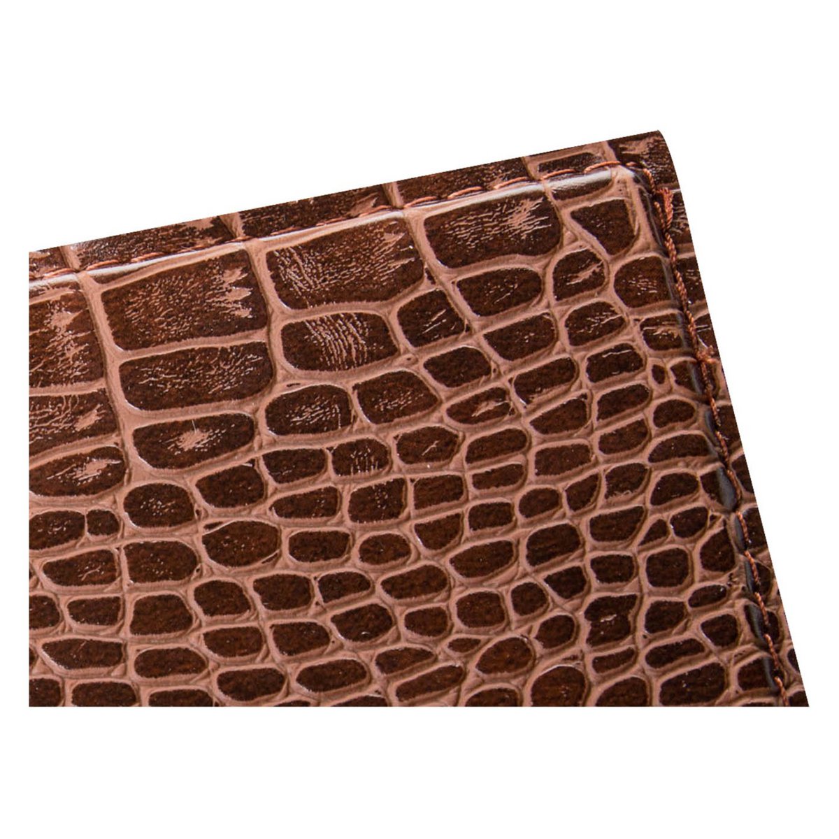 Coaster de vidrio 6-ER Set Kroko Light Brown