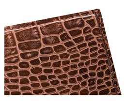 Coaster de vidrio 6-ER Set Kroko Light Brown