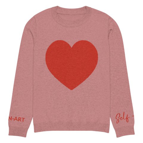 Hartgebreide trui met ronde hals CORAL