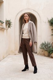 DINA ZWARTE CROCO SUEDE – Suède laarzen met hak in reliëf
