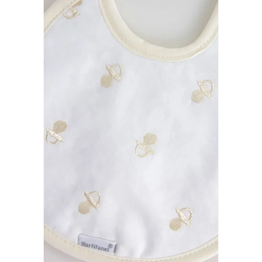 Babyforet hagesmæk med attrapholder, æske med 6 stk