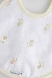 Babyforet hagesmæk med attrapholder, æske med 6 stk