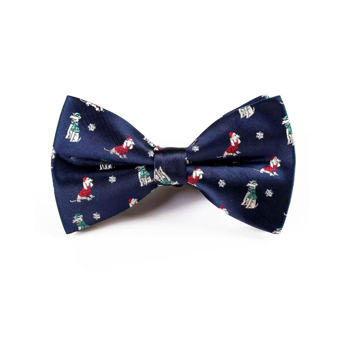 Bowtie - Mørkeblå med julehunde
