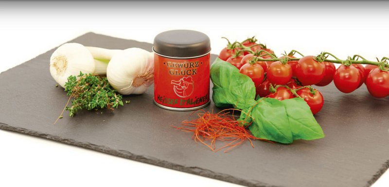 Gewürz-Glück varm italiensk krydderiblanding - italiensk krydderi til pasta, pizza, bruschetta og grillede grøntsager