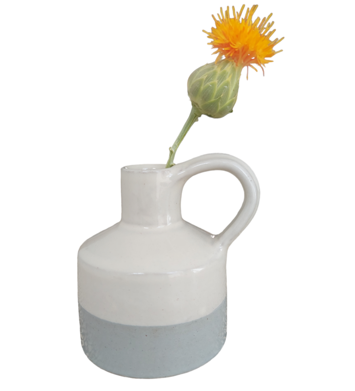 Vase Ear S Grå/hvid 200-060