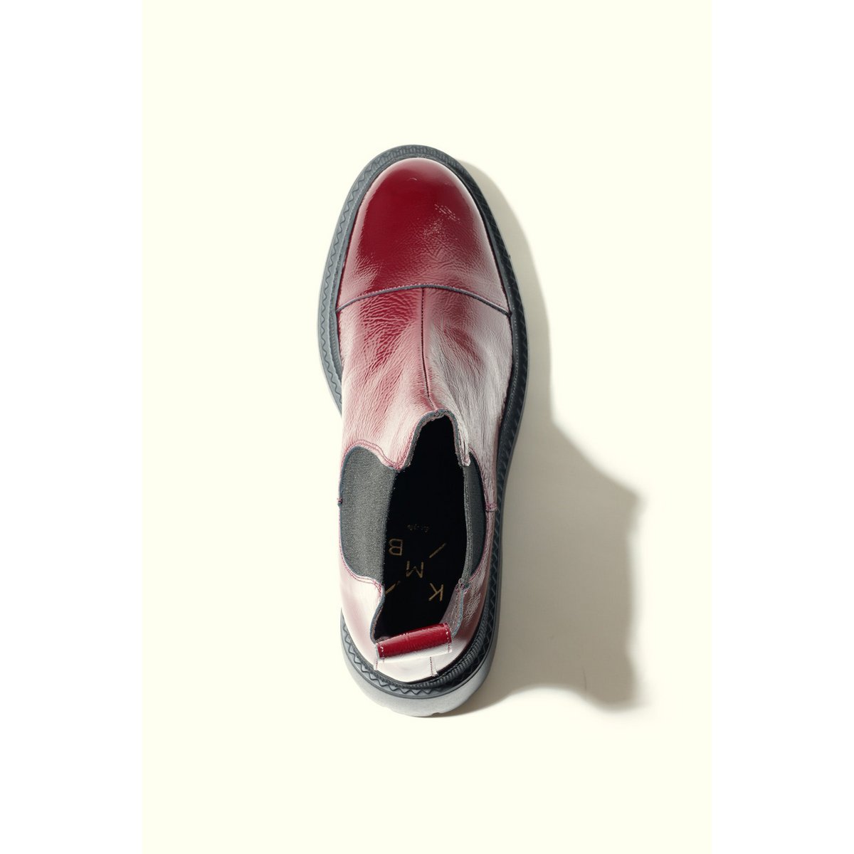 MACU BURGUNDY – Stiefeletten aus Lackleder mit extra leichter Sohle