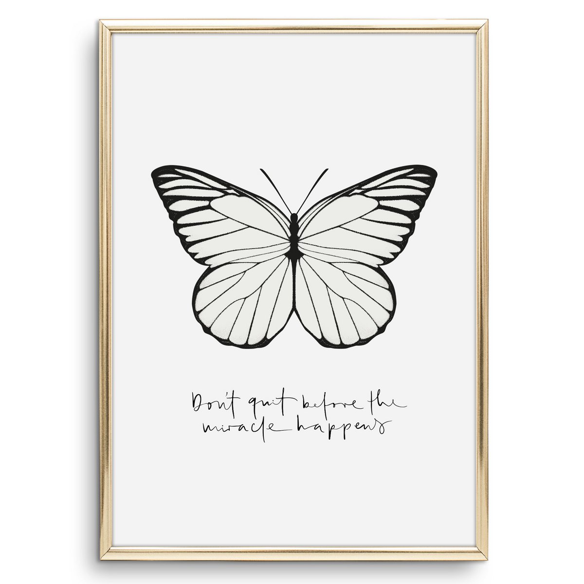 Poster: Don't quit before the miracle happens
