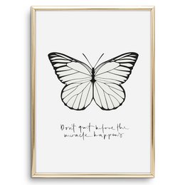 Poster: Don't quit before the miracle happens
