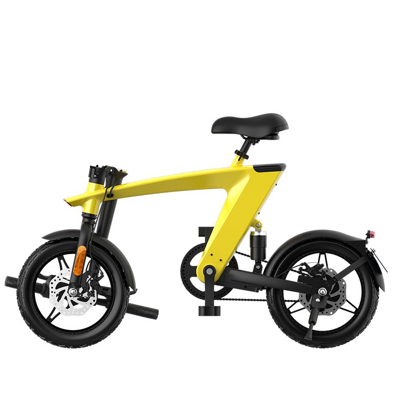 Rower elektryczny Max składany rower elektryczny Solarbeam żółty