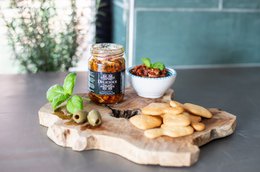 Bruschetta tapenade, coarse tapenade