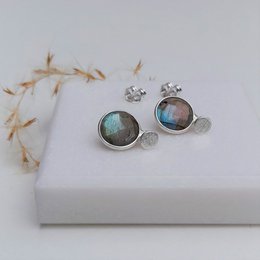 Boucles d'oreilles mix and match LABRADORITE 02