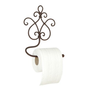 WC Roll holder 17x7x22 cm Brown iron toilet roll holder