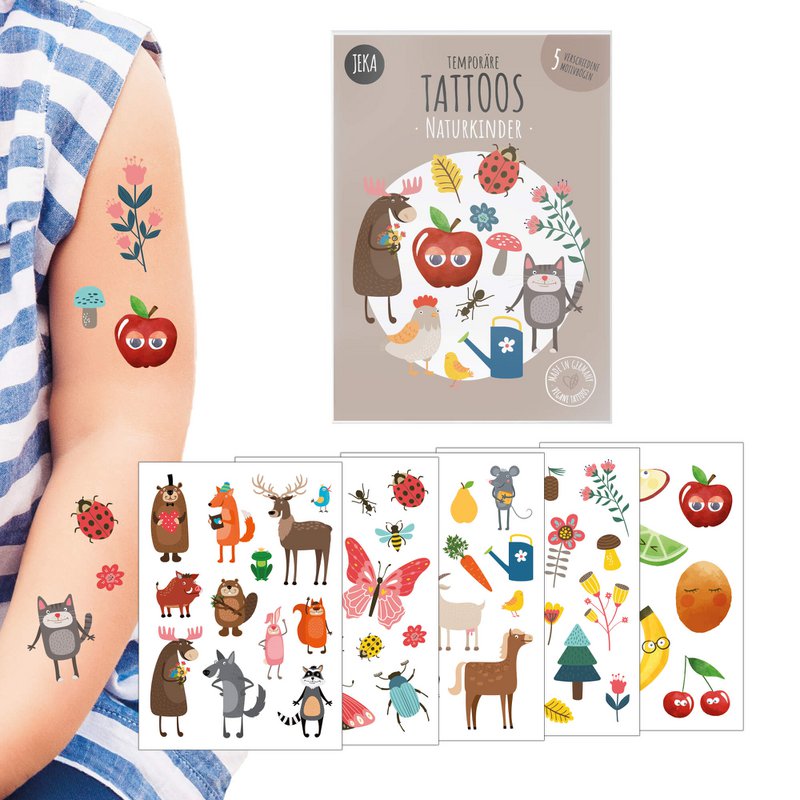 Tatouages ​​pour enfants - motif "enfants nature"