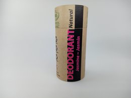 Organic Certified Natural Deodorant - Jasmine 100ml - I piece - 100% recycled paper packaging