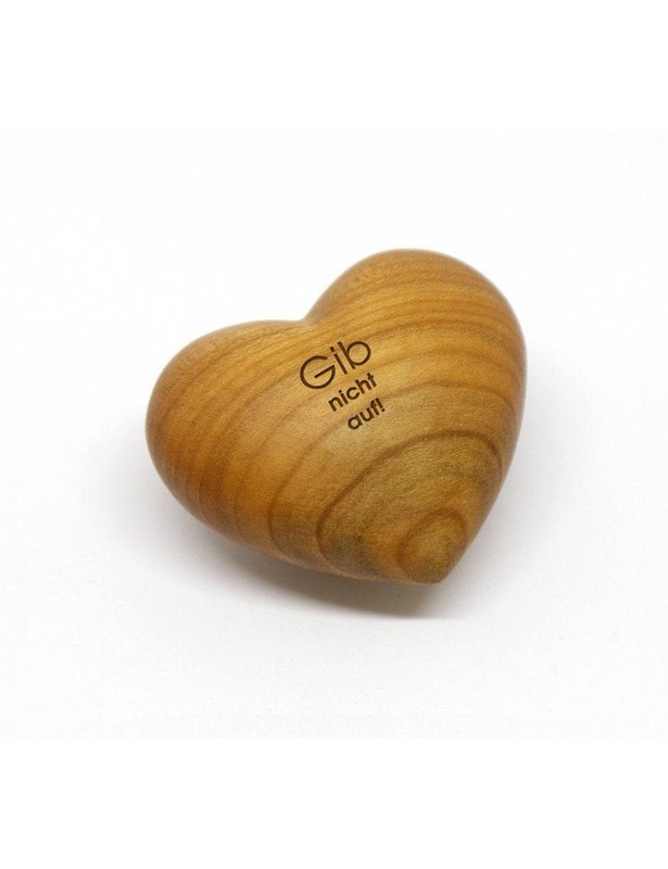 Gracias corazón de madera ¡No te rindas!