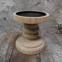 Zago kandelaar hout 12x12x13(72341)