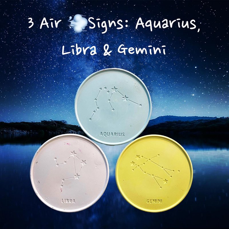Zodiac Constellation Jewelry Tray / Coasters - Jesmonite