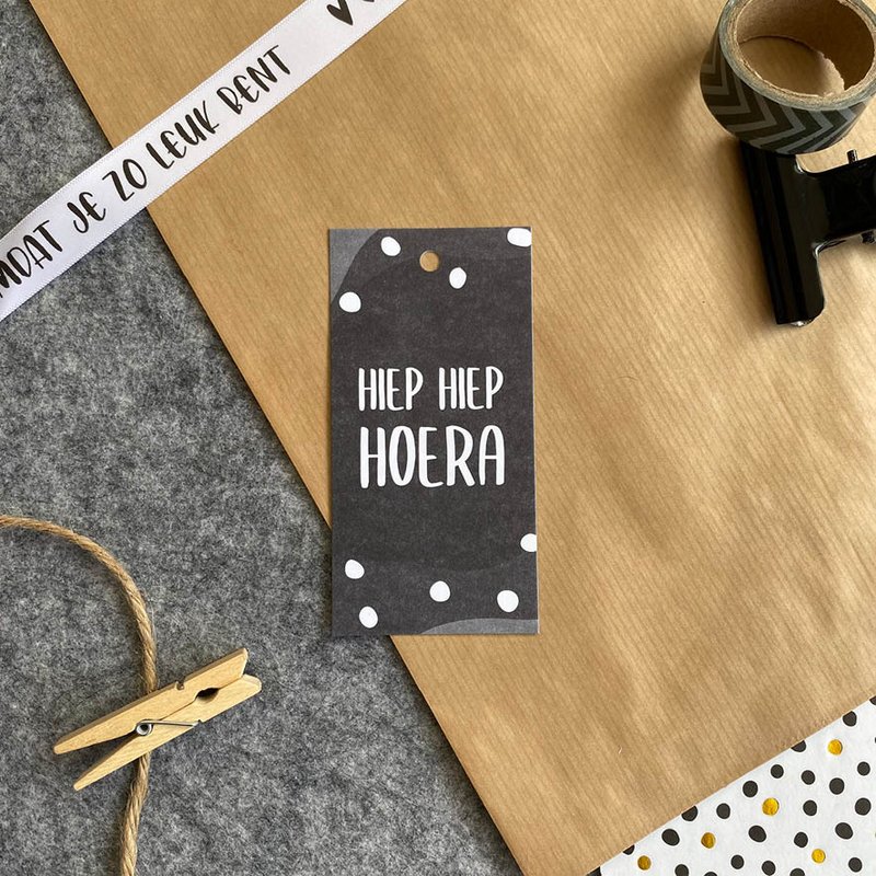Gift tag - Hip hip hooray