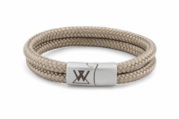 Bransoletka sznurkowa 12mm - kolekcja Caesar | Wydanie srebrne