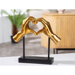 Skulptur Hjerte Amour guld H.26,5 cm