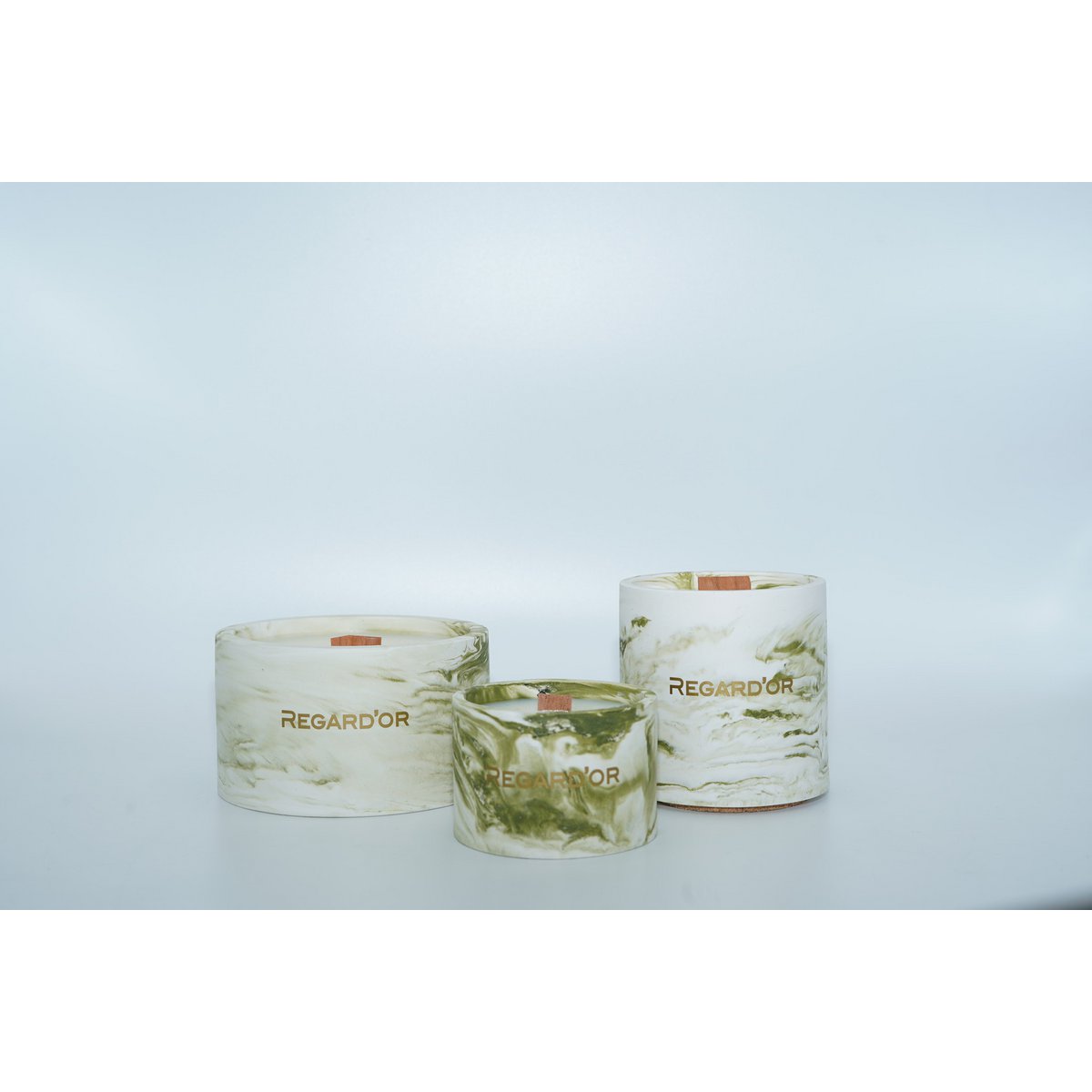 Handmade Marble-look Natural Candles - Large