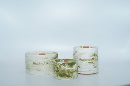 Handmade Marble-look Natural Candles - Large