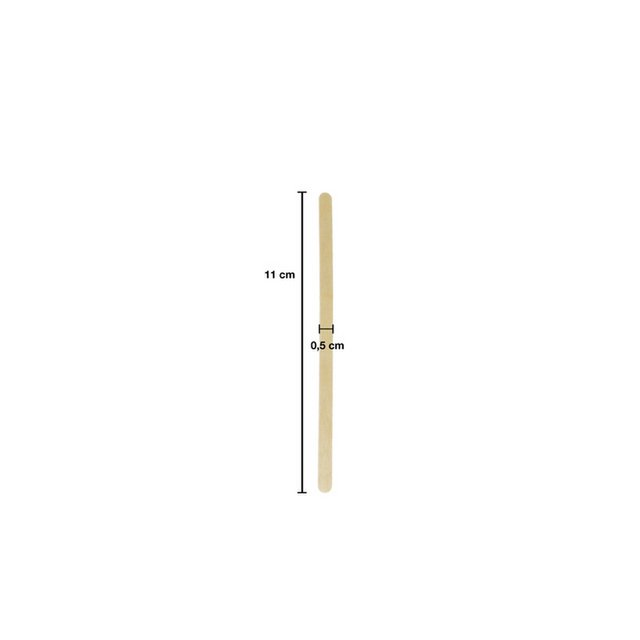 Stirring rod Kangaro wood pack of 1000 pieces 110x5x1.5mm biodegradable
