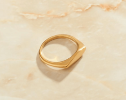 Alonzo – Edgy flacher Goldring