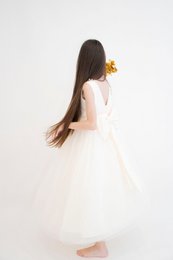 Vestido formal ANABELLA - Melocotón