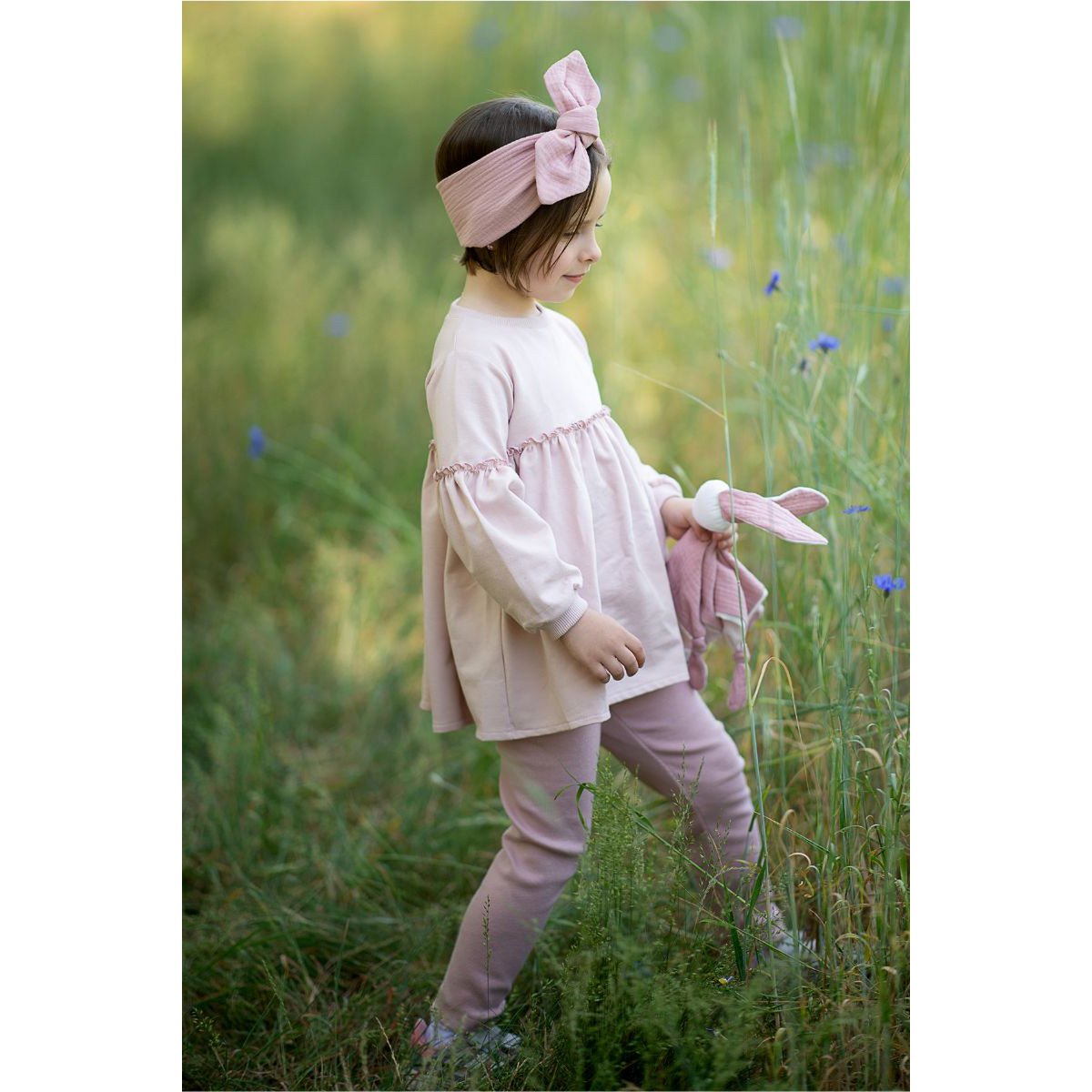 LEILA PINK leggings for girls