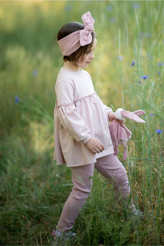 LEILA PINK leggings for girls