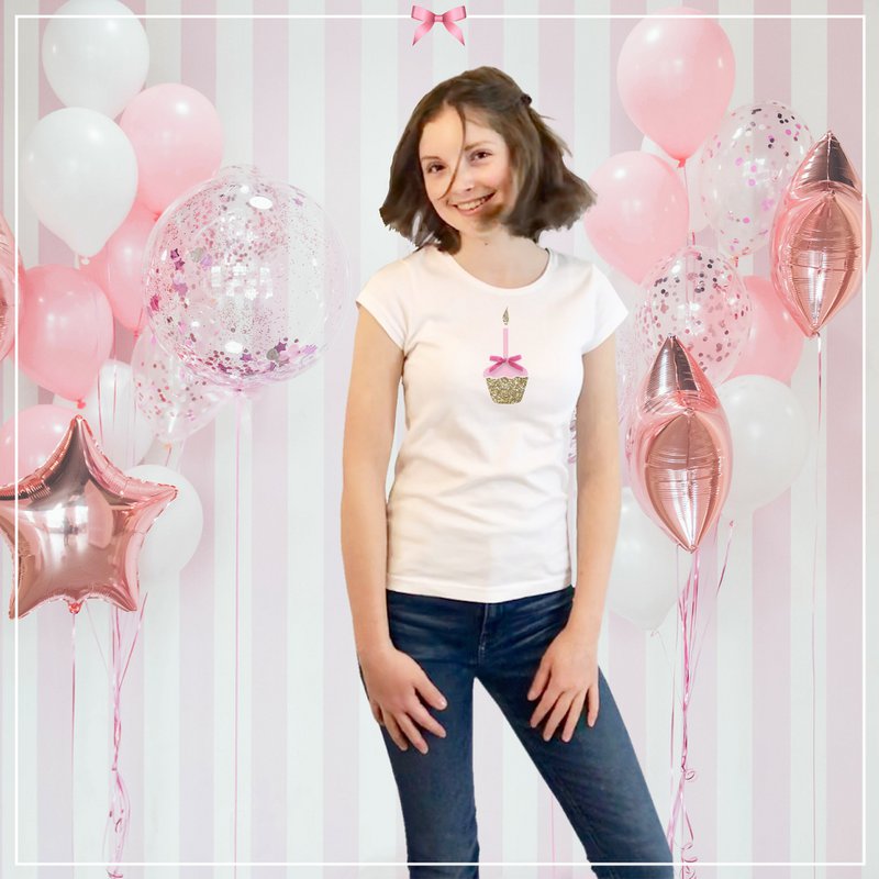 Girls T-Shirt Happy Birthday