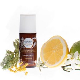 Natural deodorant with neroli scent, made with organic ingredients including lemon and orange essential oils.