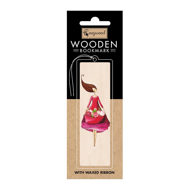 Wooden bookmark Thank You