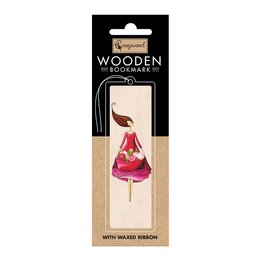 Wooden bookmark Thank You