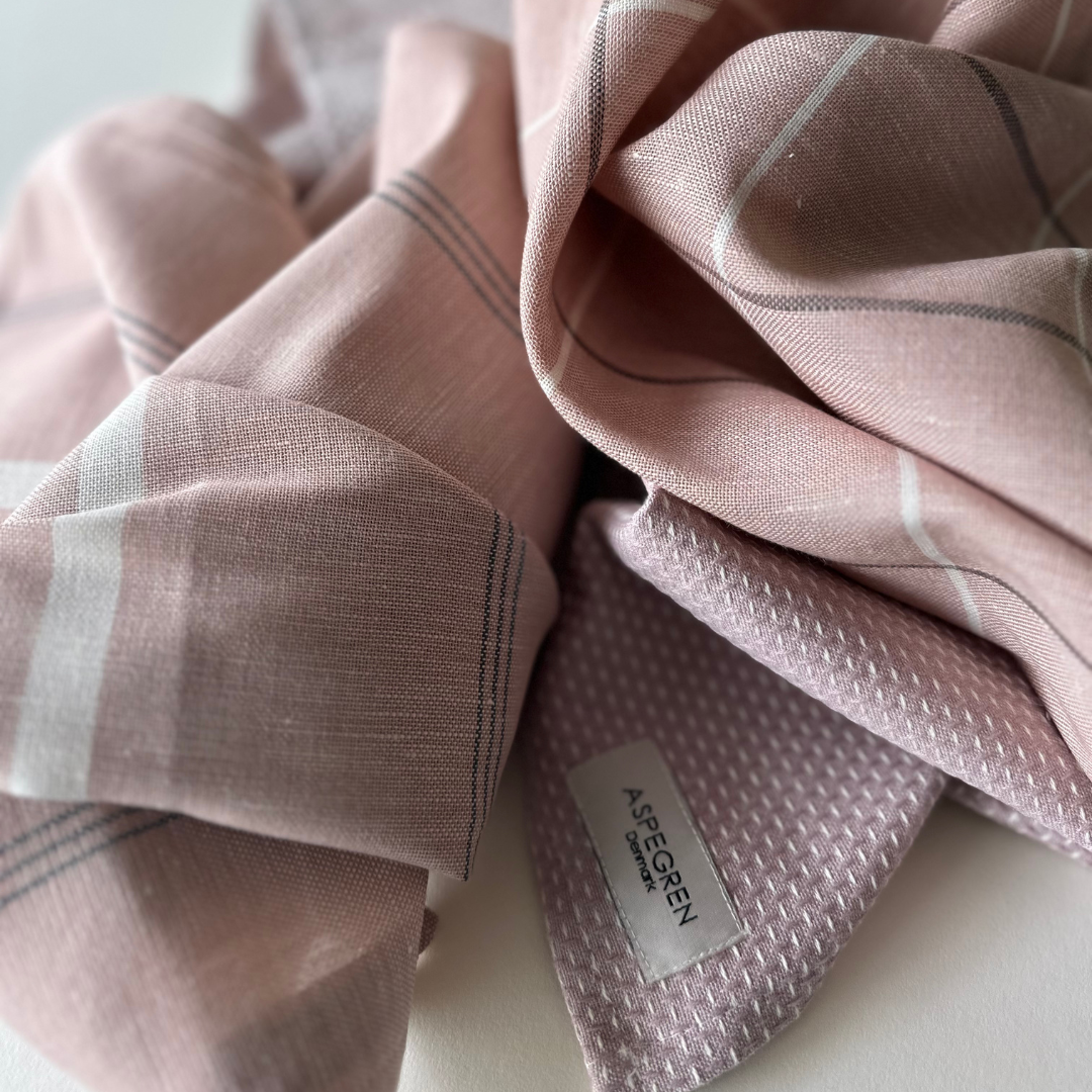 Tea Towel – Pinstripes – Latte
